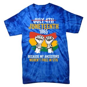 Juneteenth June 19 Gift Tie-Dye T-Shirt