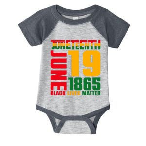 Juneteenth June 19 1865 Black Freedom Day Black Lives Matter Infant Baby Jersey Bodysuit