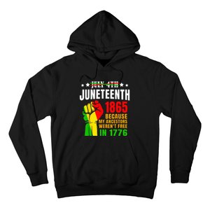 Juneteenth June 1865 Black History African American Freedom Hoodie