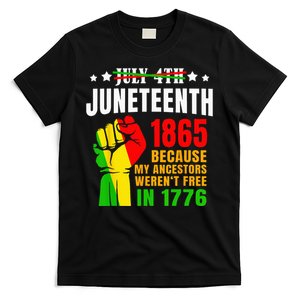 Juneteenth June 1865 Black History African American Freedom T-Shirt