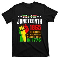 Juneteenth June 1865 Black History African American Freedom T-Shirt