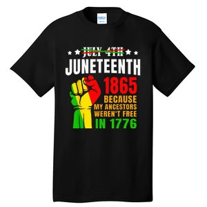 Juneteenth June 1865 Black History African American Freedom Tall T-Shirt