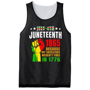 Juneteenth June 1865 Black History African American Freedom Mesh Reversible Basketball Jersey Tank