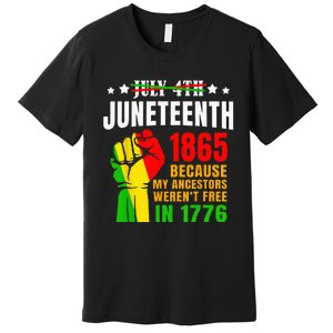 Juneteenth June 1865 Black History African American Freedom Premium T-Shirt