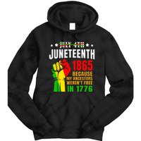 Juneteenth June 1865 Black History African American Freedom Tie Dye Hoodie