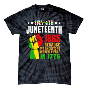 Juneteenth June 1865 Black History African American Freedom Tie-Dye T-Shirt