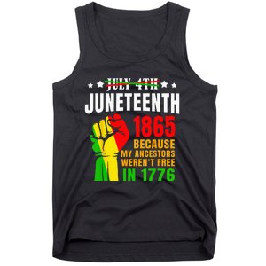 Juneteenth June 1865 Black History African American Freedom Tank Top