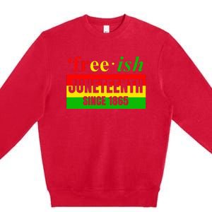 Juneteenth June 1865 Black History African American Freedom Premium Crewneck Sweatshirt