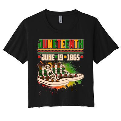 Juneteenth June 19 1865 Sneakers Crop Top