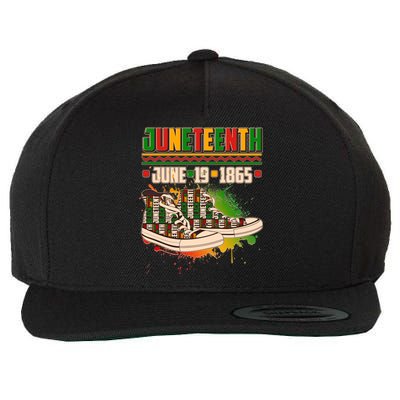 Juneteenth June 19 1865 Sneakers Wool Snapback Cap