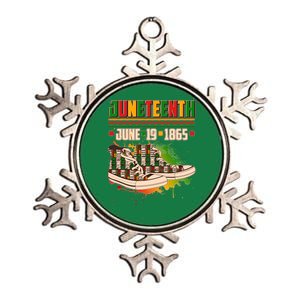 Juneteenth June 19 1865 Sneakers Metallic Star Ornament