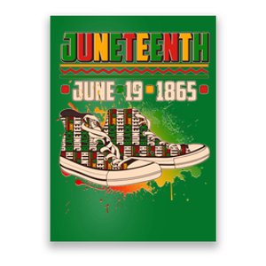 Juneteenth June 19 1865 Sneakers Poster