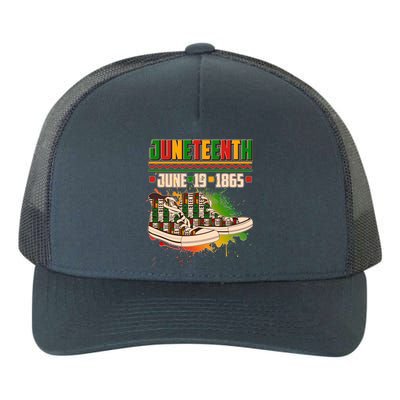 Juneteenth June 19 1865 Sneakers Yupoong Adult 5-Panel Trucker Hat