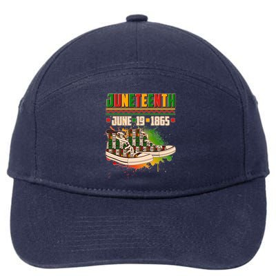 Juneteenth June 19 1865 Sneakers 7-Panel Snapback Hat