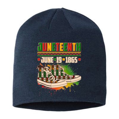 Juneteenth June 19 1865 Sneakers Sustainable Beanie