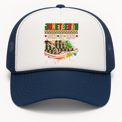 Juneteenth June 19 1865 Sneakers Trucker Hat