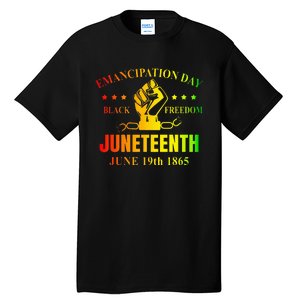 Juneteenth June 1865 Black History African American Freedom Tall T-Shirt