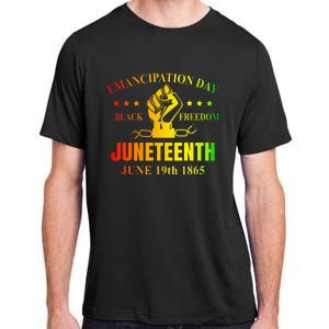 Juneteenth June 1865 Black History African American Freedom Adult ChromaSoft Performance T-Shirt