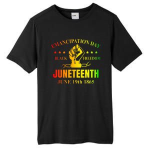 Juneteenth June 1865 Black History African American Freedom Tall Fusion ChromaSoft Performance T-Shirt