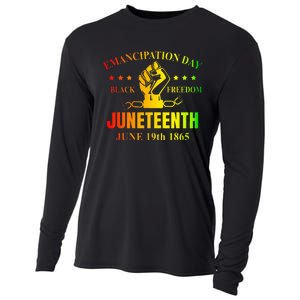 Juneteenth June 1865 Black History African American Freedom Cooling Performance Long Sleeve Crew