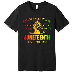 Juneteenth June 1865 Black History African American Freedom Premium T-Shirt