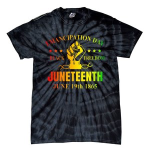 Juneteenth June 1865 Black History African American Freedom Tie-Dye T-Shirt