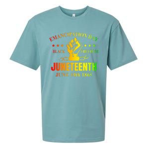 Juneteenth June 1865 Black History African American Freedom Sueded Cloud Jersey T-Shirt