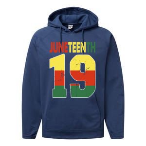 Juneteenth June 19 Blm Melanin Black History Month African Cute Gift Performance Fleece Hoodie