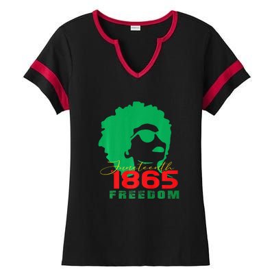 Juneteenth June 19th 1865 Juneteenth Freedom Day Pride Gift African Pride Ladies Halftime Notch Neck Tee