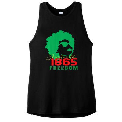 Juneteenth June 19th 1865 Juneteenth Freedom Day Pride Gift African Pride Ladies PosiCharge Tri-Blend Wicking Tank