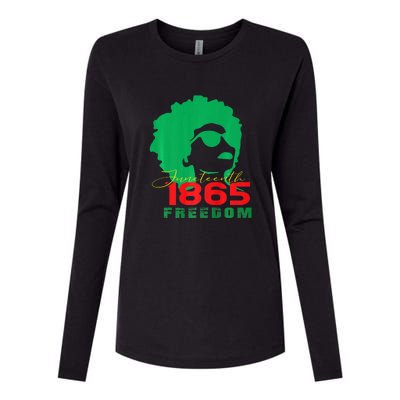 Juneteenth June 19th 1865 Juneteenth Freedom Day Pride Gift African Pride Womens Cotton Relaxed Long Sleeve T-Shirt