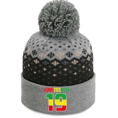 Juneteenth June 19 Melanin African American Black History Gift The Baniff Cuffed Pom Beanie