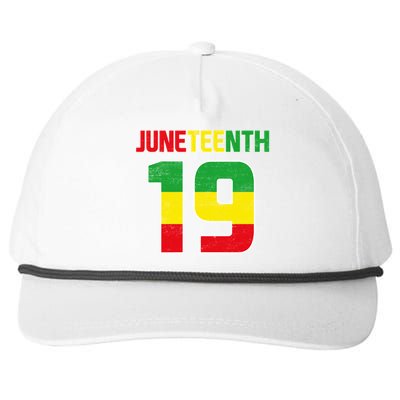 Juneteenth June 19 Melanin African American Black History Gift Snapback Five-Panel Rope Hat