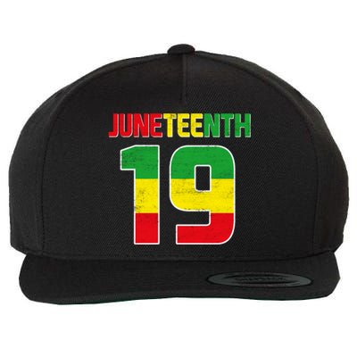 Juneteenth June 19 Melanin African American Black History Gift Wool Snapback Cap