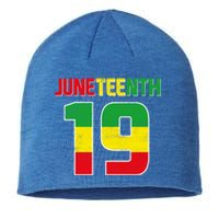 Juneteenth June 19 Melanin African American Black History Gift Sustainable Beanie