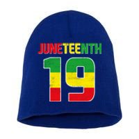 Juneteenth June 19 Melanin African American Black History Gift Short Acrylic Beanie