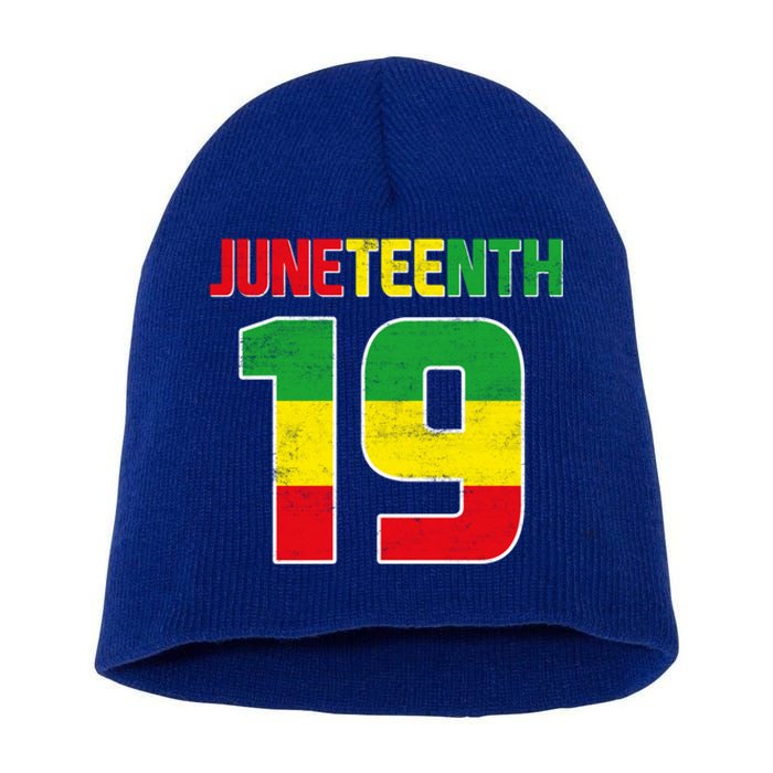 Juneteenth June 19 Melanin African American Black History Gift Short Acrylic Beanie