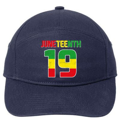 Juneteenth June 19 Melanin African American Black History Gift 7-Panel Snapback Hat