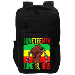 Juneteenth June 19th 1865 Juneteenth Black Freedom Day Flag Impact Tech Backpack