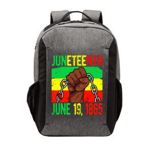 Juneteenth June 19th 1865 Juneteenth Black Freedom Day Flag Vector Backpack