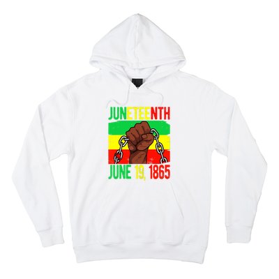 Juneteenth June 19th 1865 Juneteenth Black Freedom Day Flag Hoodie