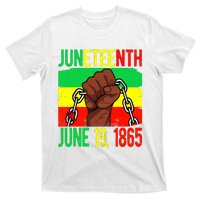 Juneteenth June 19th 1865 Juneteenth Black Freedom Day Flag T-Shirt