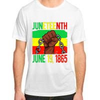 Juneteenth June 19th 1865 Juneteenth Black Freedom Day Flag Adult ChromaSoft Performance T-Shirt