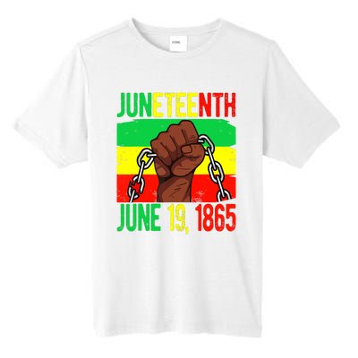 Juneteenth June 19th 1865 Juneteenth Black Freedom Day Flag Tall Fusion ChromaSoft Performance T-Shirt