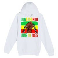 Juneteenth June 19th 1865 Juneteenth Black Freedom Day Flag Premium Pullover Hoodie