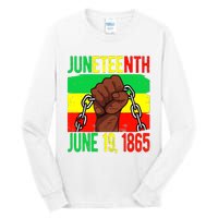 Juneteenth June 19th 1865 Juneteenth Black Freedom Day Flag Tall Long Sleeve T-Shirt