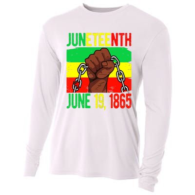 Juneteenth June 19th 1865 Juneteenth Black Freedom Day Flag Cooling Performance Long Sleeve Crew