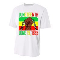 Juneteenth June 19th 1865 Juneteenth Black Freedom Day Flag Performance Sprint T-Shirt