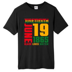 Juneteenth June 19 1865 Black Freedom Day Black Lives Matter Tall Fusion ChromaSoft Performance T-Shirt