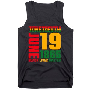 Juneteenth June 19 1865 Black Freedom Day Black Lives Matter Tank Top